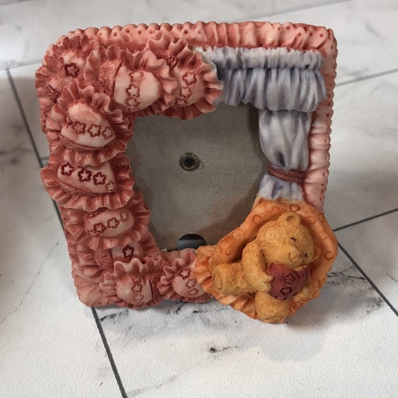 NWT NIB Set of 2 mini Teddy Bear Frames Stand Magnets - Picture 2 of 7